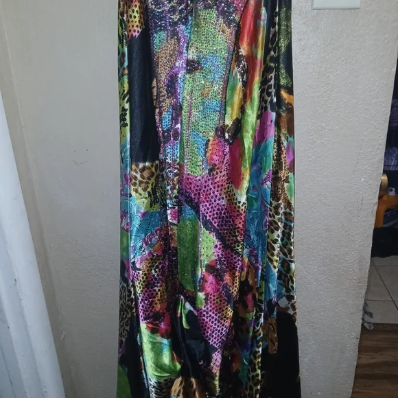 Niki Lavis Vibrant Multicolor Prom Dress - Picture 6 of 7
